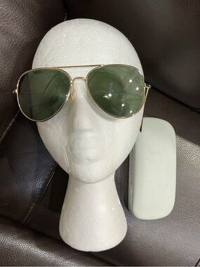 Warby Parker Raider Large Gold Aviator Frames